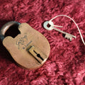 Lot 067 - Vintage Brass Godrej 6 Lever Padlock With Key, Working Condition