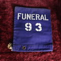 Lot 068 - Vintage Blue Funeral "93" Street Side Parking Meter Cover With Grommet, Rope