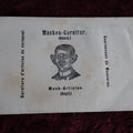 Lot 075 - Antique Novelty Disguise Mask Set In Original Envelope, Circa 1920, Germany, Relisted