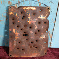 Lot 079 - Vintage Bullet Riddled Target Practice Porcelain Sign