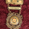 Lot 101 - Antique Boot And Shoe Union Membership Badge, Medal, With Shaking Hands Motif, Manufactured By Whitehead And Hoag, New Jersey
