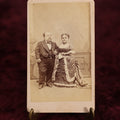 Lot 104 - Antique CDV Photo of Tom Thumb And His Wife Livinia Warren, 19th Century Photo, Sideshow Performer Associated With P.T. Barnum