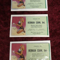 Lot 136 - Ephemera Lot - Three Piece Grouping of Vintage Pinup Ink Blotters, Herman Cohn, Inc. Naval Equipments And Uniforms, San Diego California And Brooklyn, New York, Three Duplicates