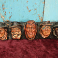 Lot 012 - Cast Plaster, Chalkware Pipe Stand With Five Comic Characters, With The Devil At The Center, Various Chipping And Breaks, See Notes