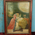 Lot 032 - Antique Victorian Lithograph Of Little Girl On Death Bed, Titled "Only A Little Brook," Child Approaches The River Of Death Fearlessly, Lithographed And Copyright George Stinson & Co. 1878, Portland, Maine