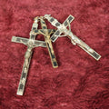 Lot 062 - Grouping Of Three Vintage Pectoral / Golgotha Crucifixes, Two With Skull And Crossbones