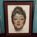 Lot 069 - Framed June 19, 1915 Puck Magazine Cover By Rolph Armstrong, Subtitled "Take It From Me," With Woman Pursing Her Lips For Kiss
