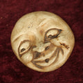 Lot 091 - Small Vintage Chalkware Man In The Moon Wall Plaque Hanger