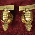 Lot 099 - Pair Antique Cast Metal Hand Hardware Ornaments, Possibly To Hold Signs, Door Pulls, Pair Sold Together