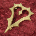 Lot 101 - Antique Cast Metal Trivet With Heart Design, Georgian Oak Leaf Design, Footed