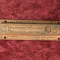Lot 115 - Antique 8" Spring Loaded Lock Latch, Operates Well, Latches, Button Releases Deadbolt Back, Marked 8237, Maker's Mark
