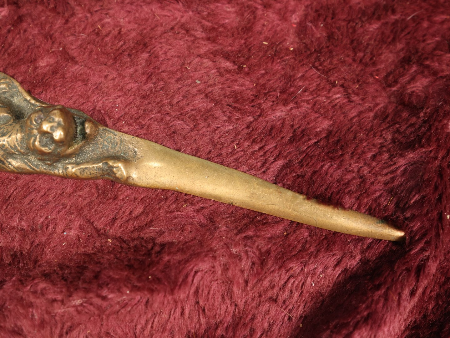 Lot 132 - Antique Cast Metal Bronze Crawling Tiger Letter Opener