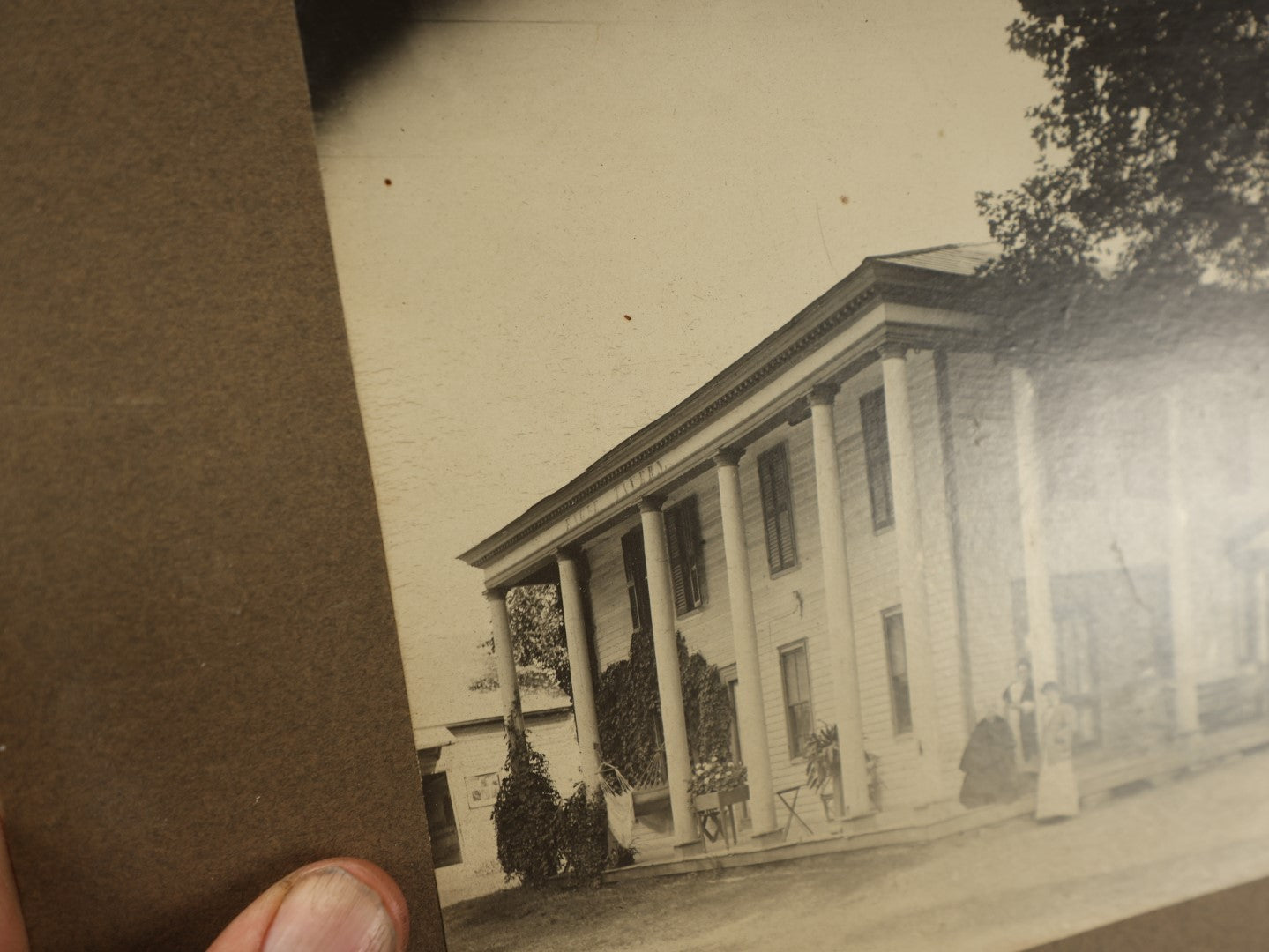 Lot 161 - Grouping Of Six Boarded Photos Of Victorian Houses, Buildings, Including Eagle Tavern, Circa 1900
