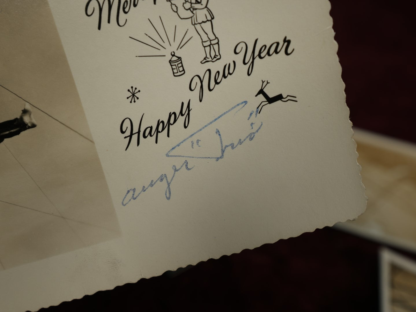 Lot 178 - Three Snap Shot And Christmas Card Showing Trapeze Artists, Related To Boxer "Auger"