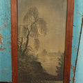 Lot 058 - Vintage Japanese Wood Block Print, Night Scene, Titled Kinugawa Moon, Moon Over Hot Spring And River "The Angry Demon River"