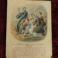 Lot 141 - Single Ephemera Scrap, The Pilgrims In The Valley Of The Shadow Of Death, Conducted By Mr. Greatheart, "Haunted With Evil Things"