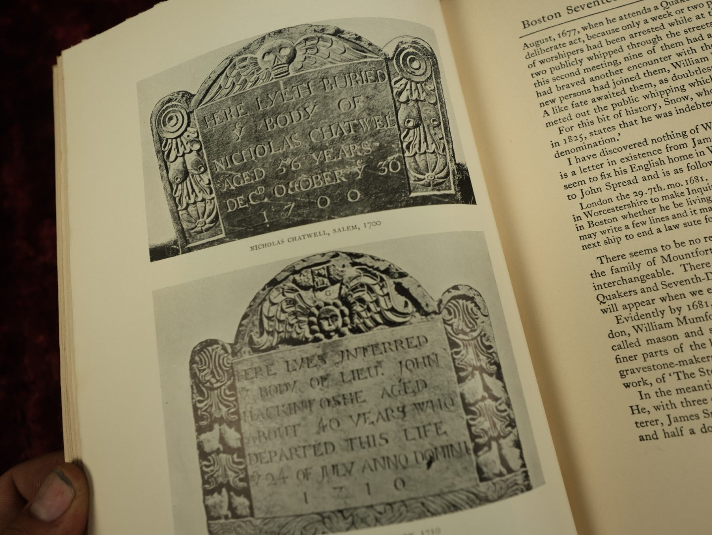 Lot 002 - Gravestones Of Early New England And The Men Who Made Them, 1653-1800, By Harriette Merrifield Forbes, 1927 First Edition, Numbered 271 Of 780, With Many Photographs