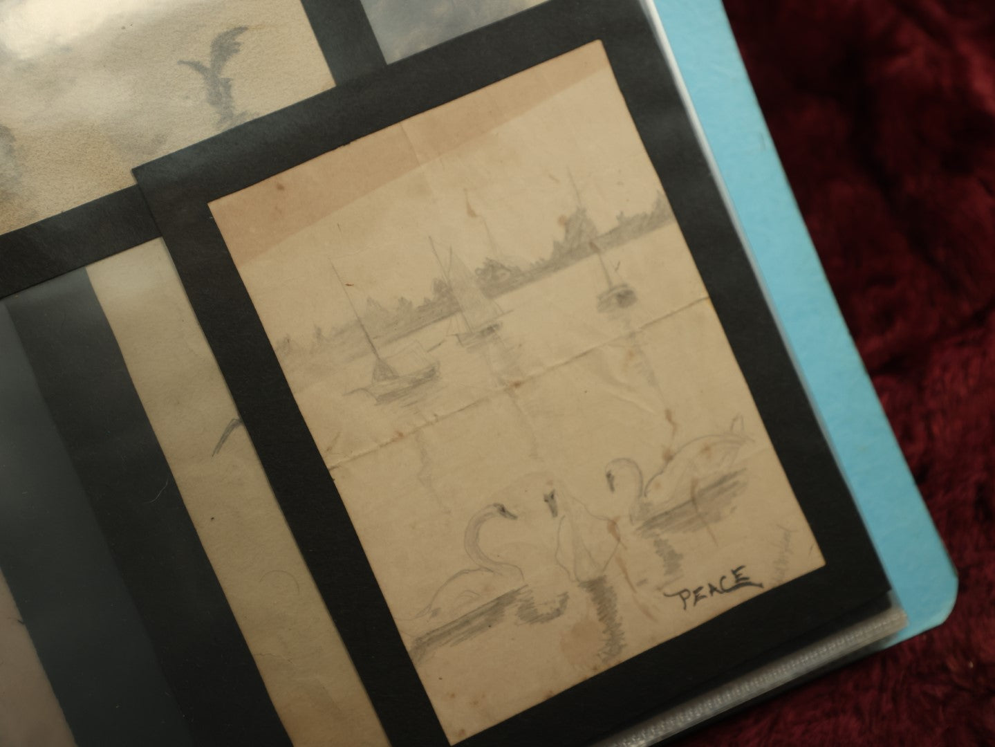 Lot 003 - Incredible Archive Collection Of The Dark And Esoteric Sketches And Drawings Of Robert M. Lead, Woburn, Massachusetts, Circa 1920s, Including 30+ Original Drawings Of Interesting Subjects: War, Burlesque, Ships, Travel And More