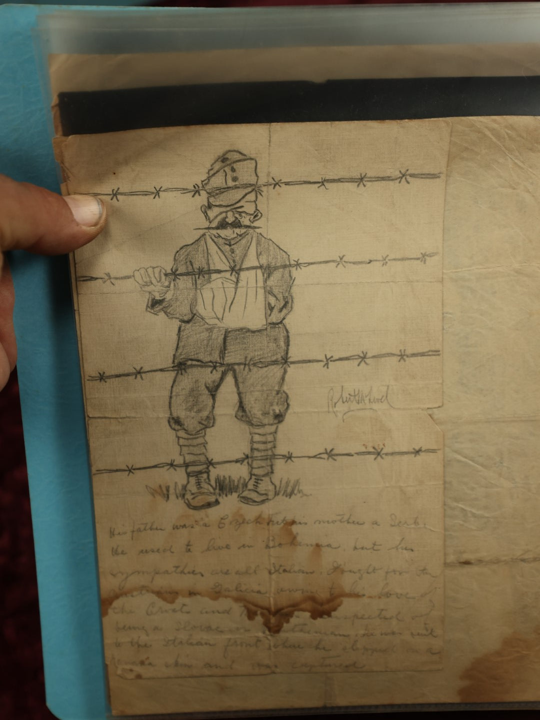 Lot 003 - Incredible Archive Collection Of The Dark And Esoteric Sketches And Drawings Of Robert M. Lead, Woburn, Massachusetts, Circa 1920s, Including 30+ Original Drawings Of Interesting Subjects: War, Burlesque, Ships, Travel And More