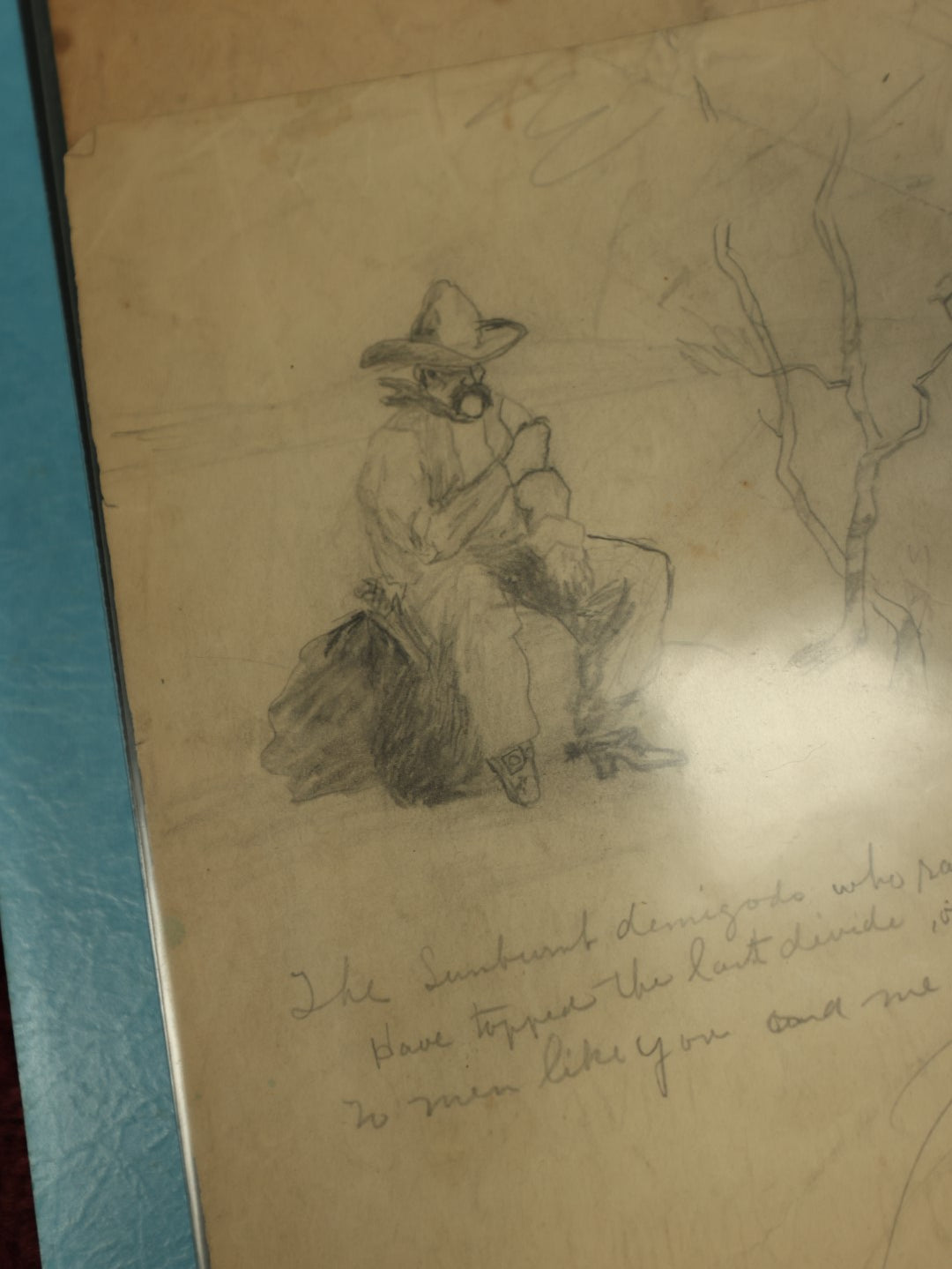 Lot 003 - Incredible Archive Collection Of The Dark And Esoteric Sketches And Drawings Of Robert M. Lead, Woburn, Massachusetts, Circa 1920s, Including 30+ Original Drawings Of Interesting Subjects: War, Burlesque, Ships, Travel And More