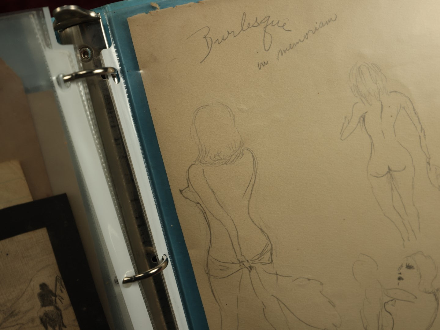 Lot 003 - Incredible Archive Collection Of The Dark And Esoteric Sketches And Drawings Of Robert M. Lead, Woburn, Massachusetts, Circa 1920s, Including 30+ Original Drawings Of Interesting Subjects: War, Burlesque, Ships, Travel And More