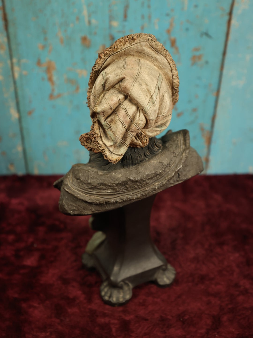 Lot 011 - Antique Terracotta Bust Of Fortune Teller Gypsy Woman By Johann Maresch (Austrian, 1821-1914), Marked "J M 561"