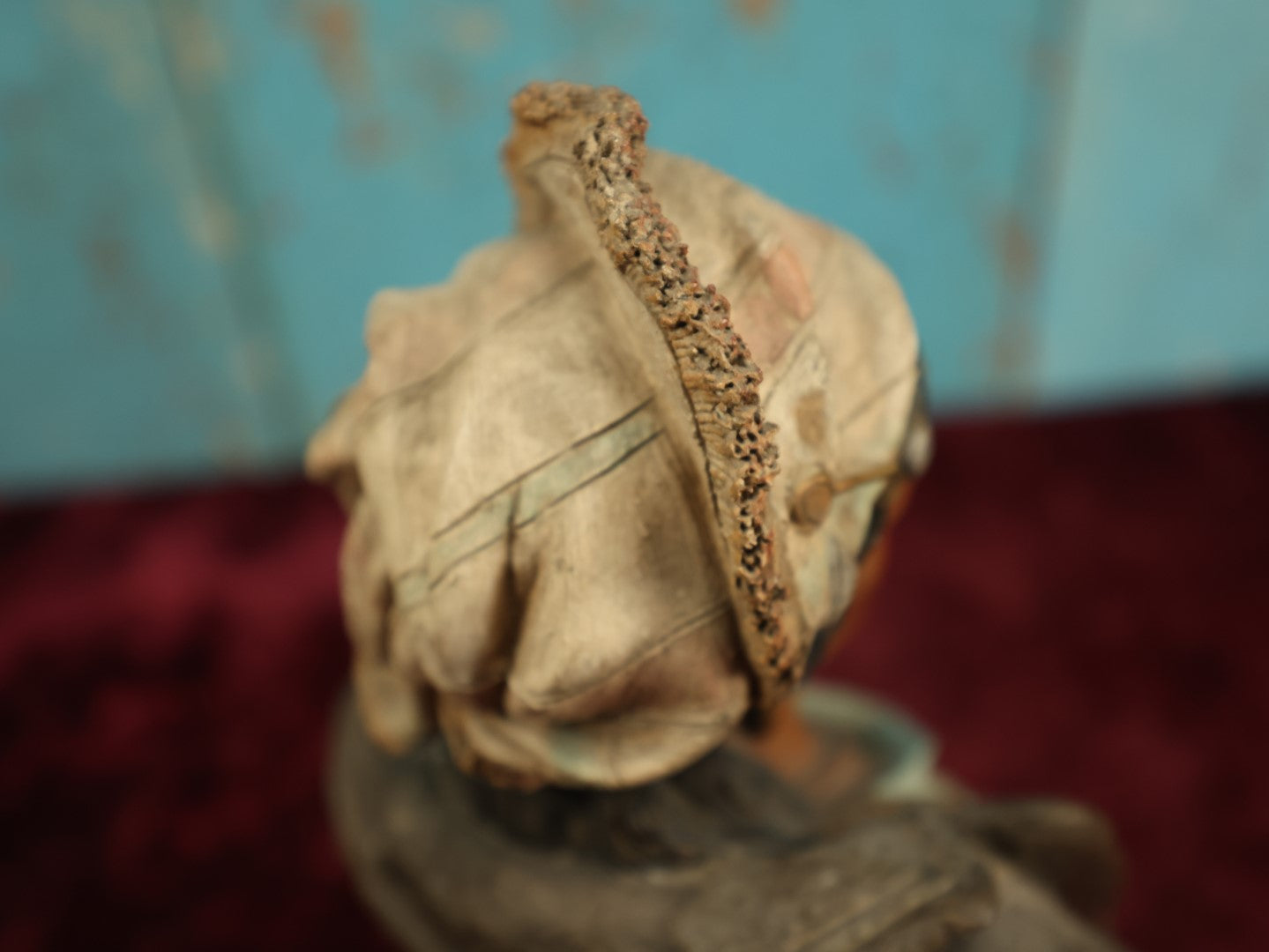 Lot 011 - Antique Terracotta Bust Of Fortune Teller Gypsy Woman By Johann Maresch (Austrian, 1821-1914), Marked "J M 561"