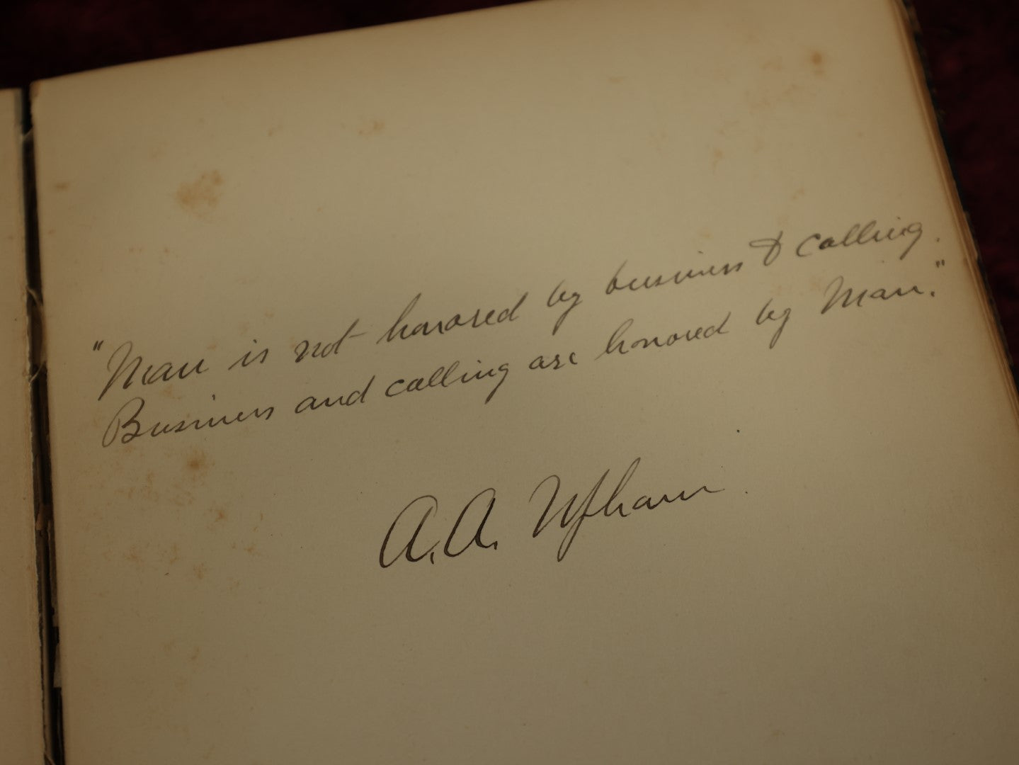 Lot 017 - Victorian Autograph Album With Many Signatures, Embossed Cover With Flowers, Gilt Fore Edge, Circa 1885, Brimfield, Massachusetts