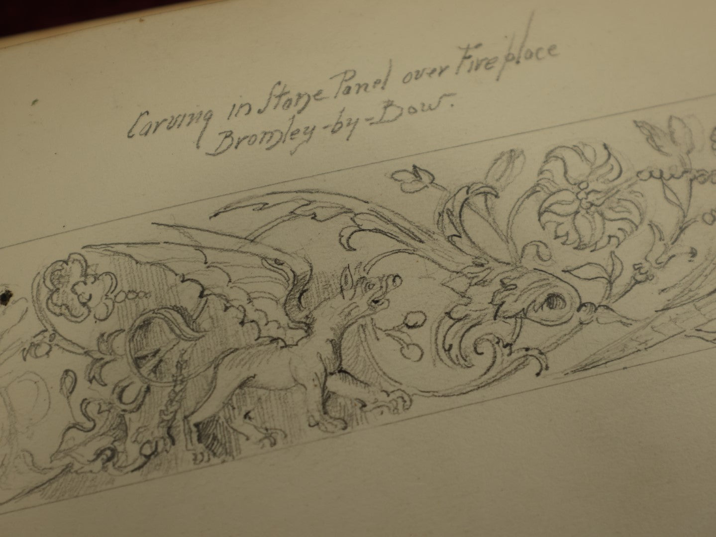 Lot 019 - Antique Architecture And Furniture Sketchbook, Containing Many Original Pencil Sketches Of Buildings, Furniture, Light Fixtures, And More, With Watercolors, Europe, Circa 1900 
