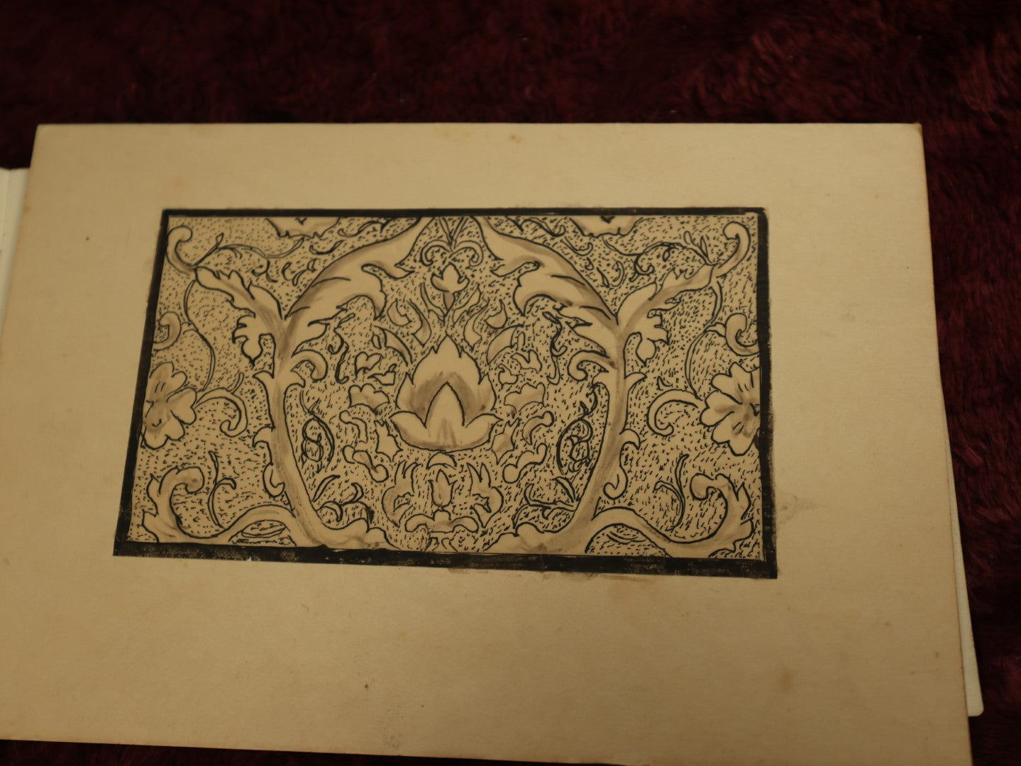 Lot 019 - Antique Architecture And Furniture Sketchbook, Containing Many Original Pencil Sketches Of Buildings, Furniture, Light Fixtures, And More, With Watercolors, Europe, Circa 1900 