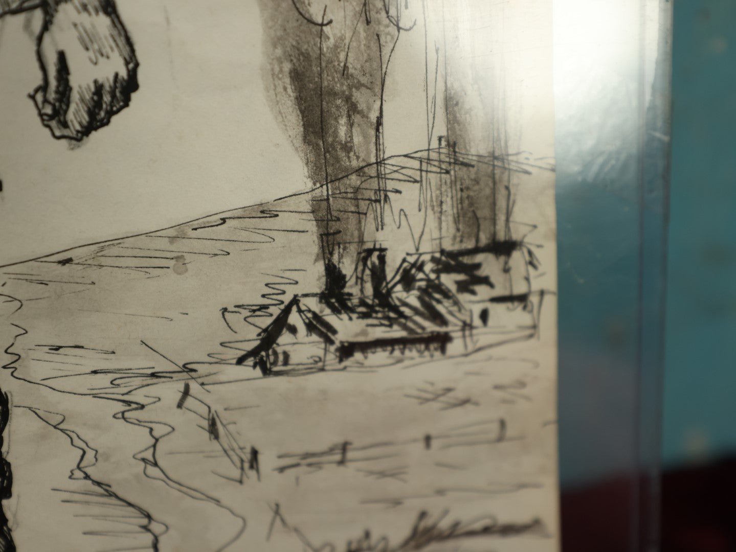 Lot 021 - Antique Pen And Ink Drawing Of A Civil War Soldier, Likely Done By A Civil War Veteran, Signed Thayer '72, Shenandoah '64, VI Corps, Union Army