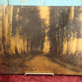 Lot 029 - Antique Photo Printed On Wood, With Copper Color, Depicting Imaichi Road To The Nikko Shrine, Japan, Circa Late 19th Century