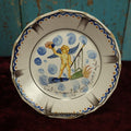 Lot 030 - Antique Hand Painted French Porcelain Plate With Text Translating To, "It's Time To Make A Little Baby," "Long Live Love," Marked 1791, Mark On Bottom, Note Chipping Throughout