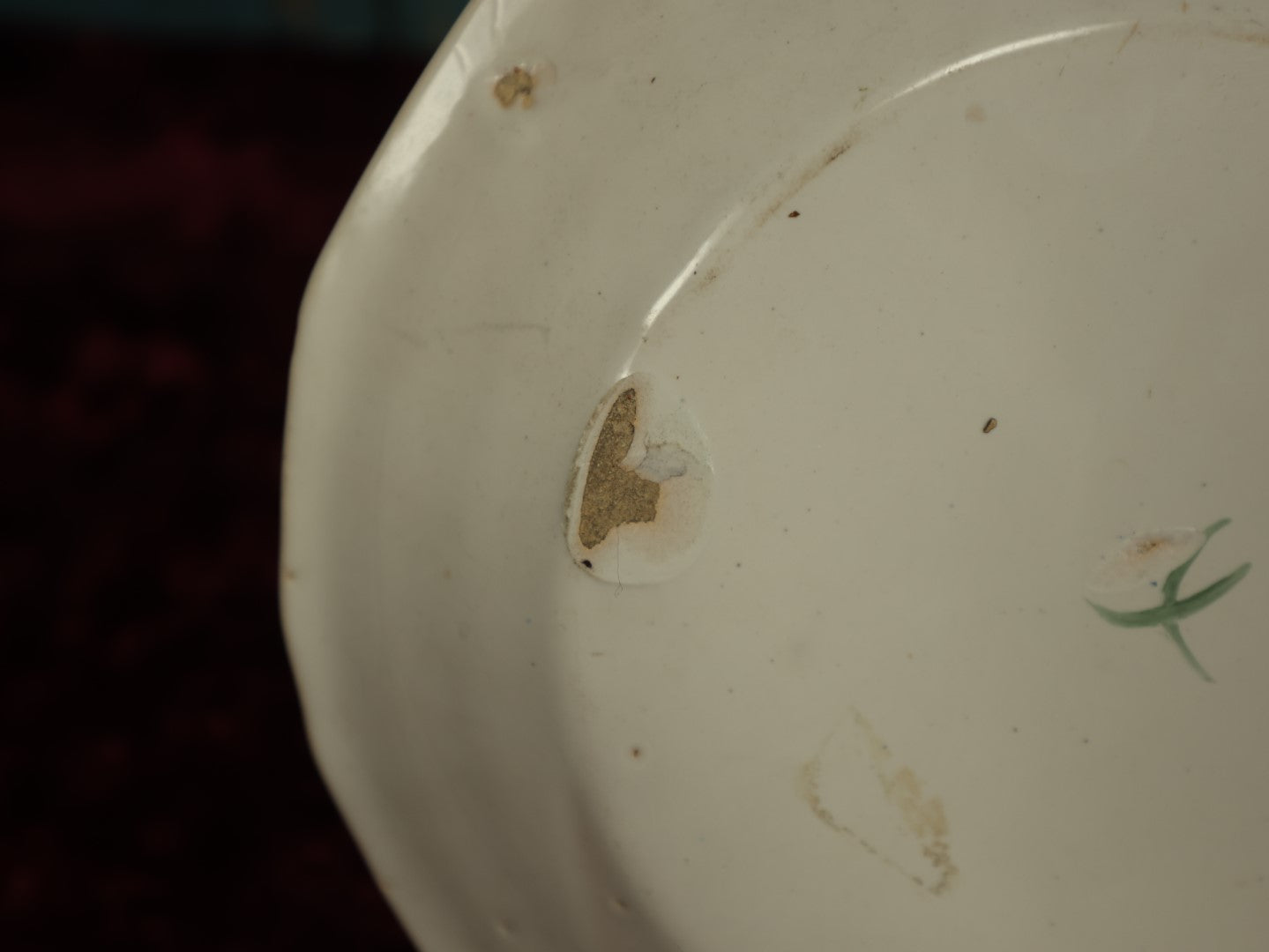 Lot 030 - Antique Hand Painted French Porcelain Plate With Text Translating To, "It's Time To Make A Little Baby," "Long Live Love," Marked 1791, Mark On Bottom, Note Chipping Throughout