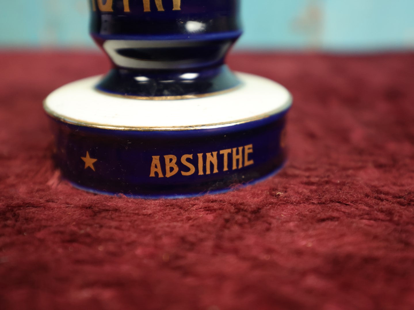 Lot 033 - Royer Hutin, Manufacturer Of Absinthe And Other Spirits, Vintage Porcelain Match Strike, Bar Top Advertising