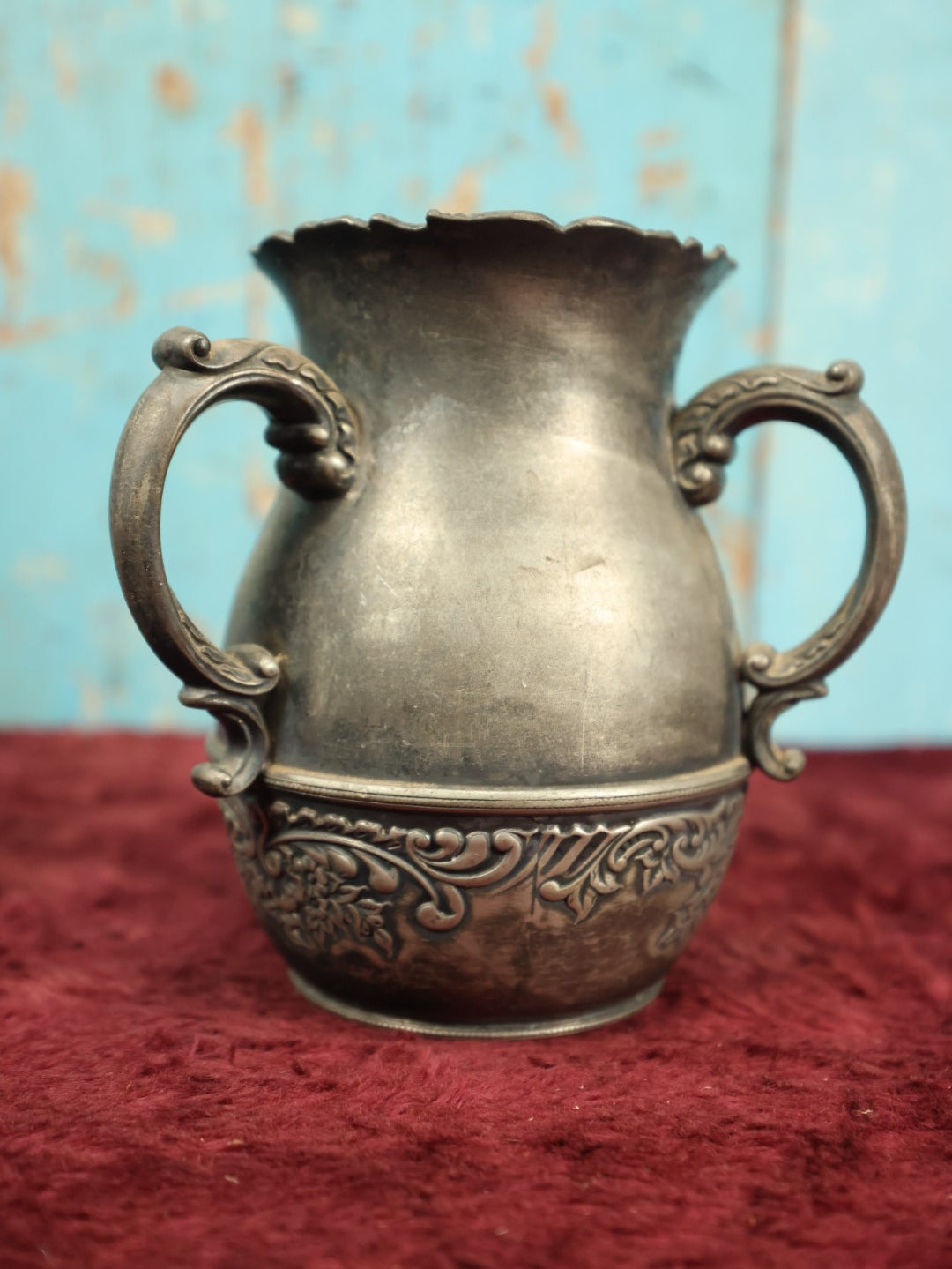 Lot 037 - Antique Silverplate Trophy, 2nd Prize One Mile Open, Lake Day, September 2nd, 1895, By Derby Silver Co, Quadruple Silver Plate, Marked 4 0 D