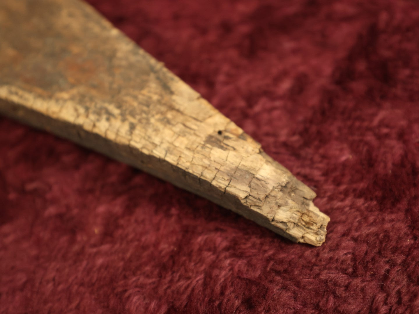 Lot 041 - Antique Primitive Wood Cut Boot Jack With Beveled Edge, Note Heavy Wear