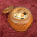 Lot 049 - Antique Wooden Branch Keepsake Box, A Souvenir Of Lookout Mountain, With Many Antique Buttons, Marked Martha, October 21, 1924