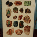 Lot 051 - Antique Chromo Lithograph Of Various Gemstones, Copyright 1896 By F.E. Wright, Julius Bien & Co., New York