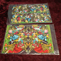 Lot 057 - Pair Of Uncut Die Cut Scrapbooking Paper Sheets, Easter Bunny And More, Paul Zoecke, Berlin, Pzb, Printed In Germany
