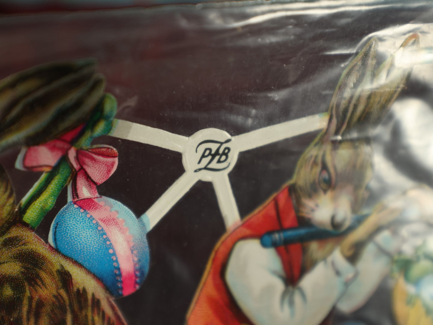 Lot 057 - Pair Of Uncut Die Cut Scrapbooking Paper Sheets, Easter Bunny And More, Paul Zoecke, Berlin, Pzb, Printed In Germany