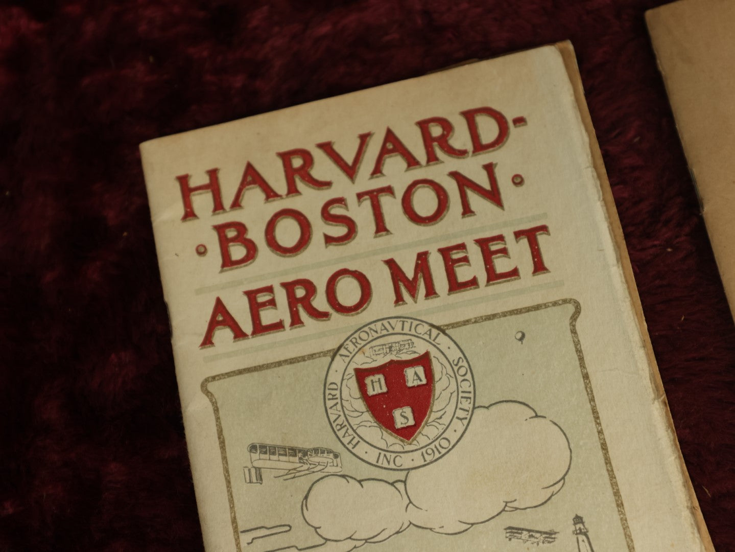 Lot 064 - Pair Of Early Aviation Event Programs, Wright Brothers Related, Including Harvard And Boston Aero Meet, September 3Rd To 13th 1910, And The Dartmouth Hippo-Drome, May 26, 1910