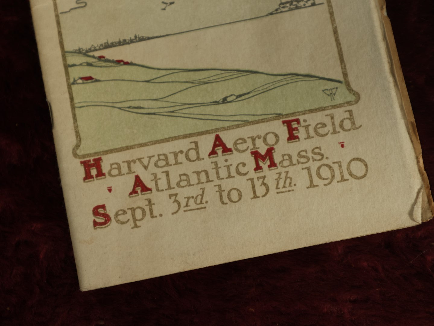 Lot 064 - Pair Of Early Aviation Event Programs, Wright Brothers Related, Including Harvard And Boston Aero Meet, September 3Rd To 13th 1910, And The Dartmouth Hippo-Drome, May 26, 1910