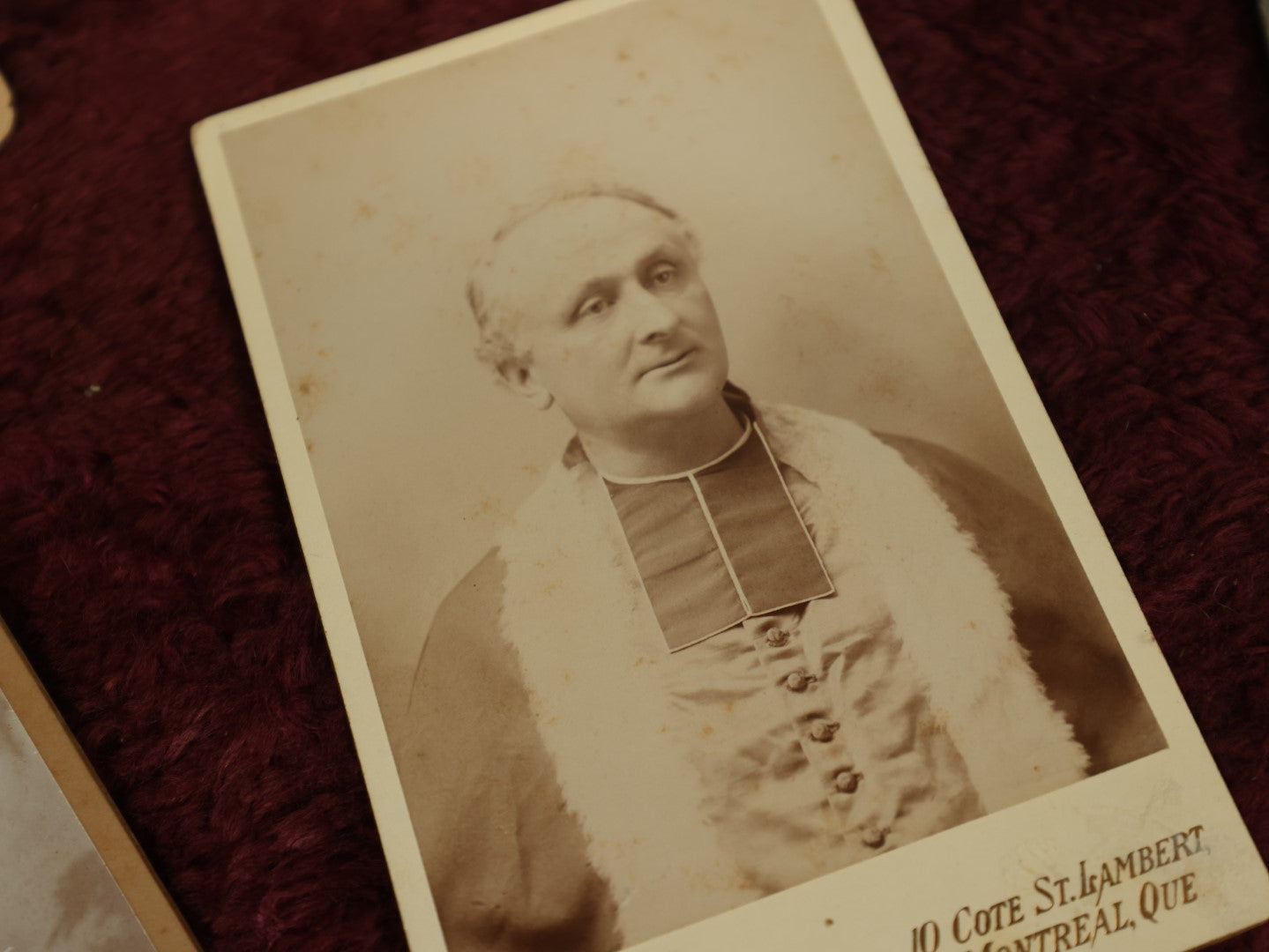 Lot 101 - Grouping Of Twelve Antique Cabinet Cards And Other Photos Of Priests, Popes, Church, And Nun