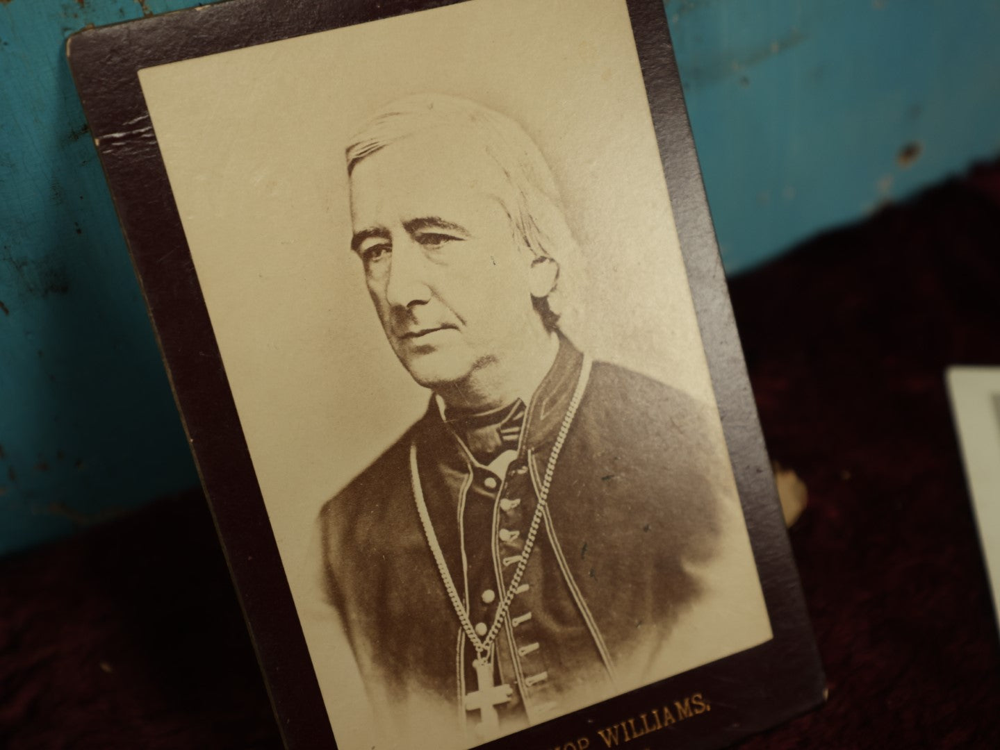 Lot 101 - Grouping Of Twelve Antique Cabinet Cards And Other Photos Of Priests, Popes, Church, And Nun