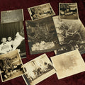 Lot 116 - Snapshot Grouping, Nine Christmas Photos Including Santa, Trees, Presents, And More