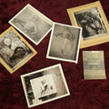 Lot 121 - Snapshot Grouping, Six Photos Depicting Works Of Art, Paintings, And Exterior Of Building, "Birthplace Of Old Glory"
