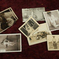 Lot 123 - Snapshot Grouping, Seven Photos, Woman Dancer, Woman On Boat, People In Front Of Car, And More