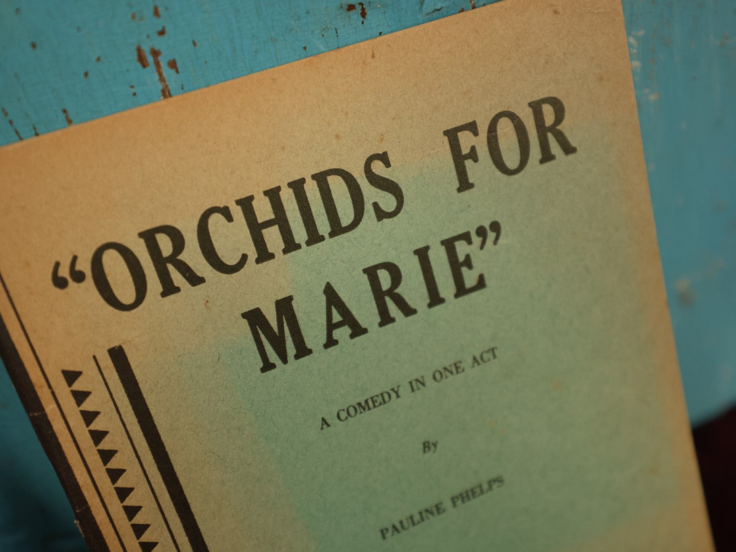 Lot 128 - Pair Of Ephemera Booklets, Music Unite The People Community Songs Green Book By C.C. Birchard And Co., Boston, And "Orchids For Marie," A Comedy In One Act By Pauline Phelps