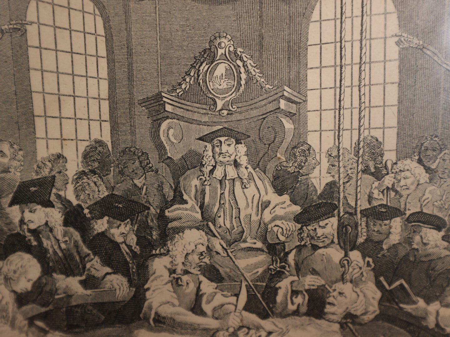 Lot 004 - "The Reward Of Cruelty," Antique Engraving By John Romney (1785-1863) After William Hogarth (1697-1764), Depicting Character Being Disemboweled While Alive By Surgeons, Final Image In Series "The Four Stages Of Cruelty"